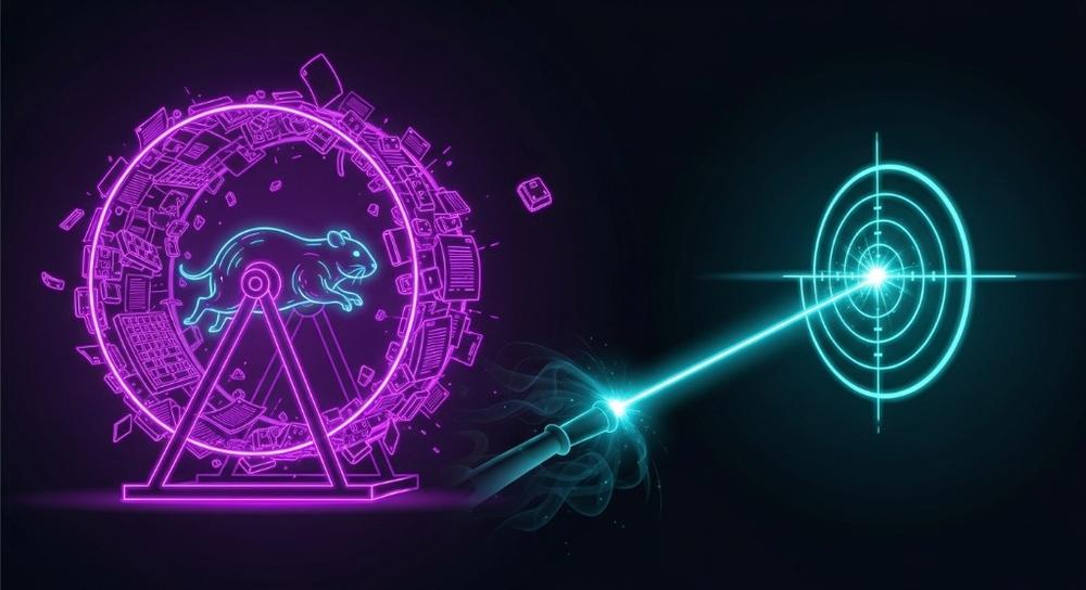 Blogging on a Hamster Wheel vs Strategic Content