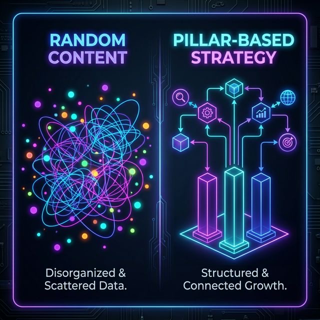 Random Content vs Pillar-Based Strategy